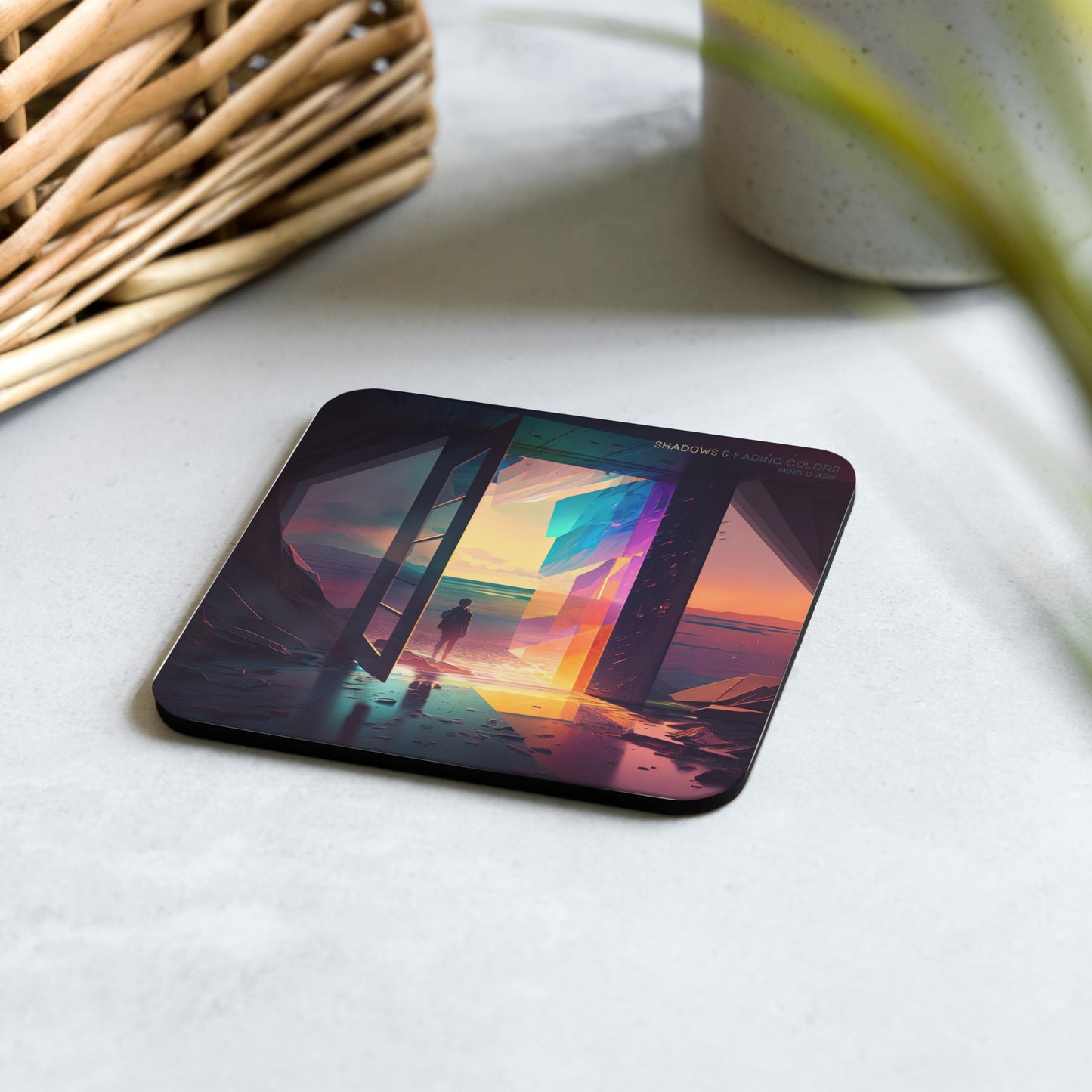 Shadows & Fading Colors, Cork-back coaster